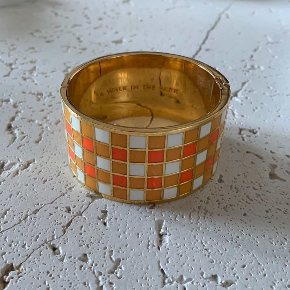 Kate Spade Cuff, “A Walk in the Park” gold bangle cuff.
